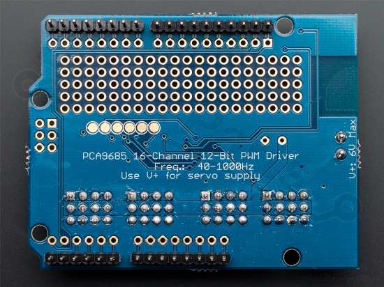 Servo/PWM Shield 16 kanaals 12-bit - Adafruit 1411